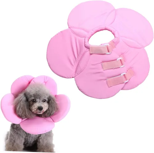 Vista 8 de Mipcase Collar de recuperación de perro para mascotas, tela isabelina, suave, lavable, cachorro, gato, tamaño l