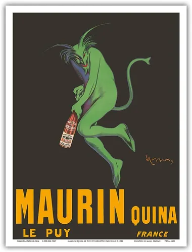 Vista 9 de Maurin Quina - Quinina Apéritif - Green Devil - Le Puy France - Vintage Advertising Poster by Leonetto Cappiello c.1906 - Master Art Print
