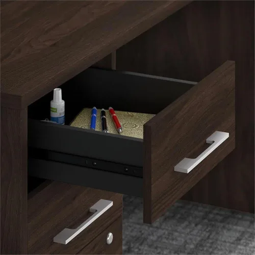 Vista 5 de BBF - Archivador Office 500 de 16 W con 3 cajones en nogal negro - Madera de ingeniería
