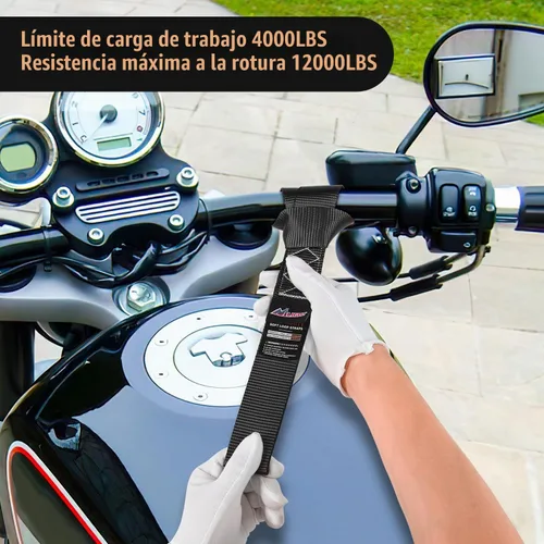 Vista 6 de Nilight Soft Loop - Correas de amarre de motocicleta de 1.7 x 17 pulgadas, resistentes, 12,000 libras, resistencia máxima a la rotura para asegurar
