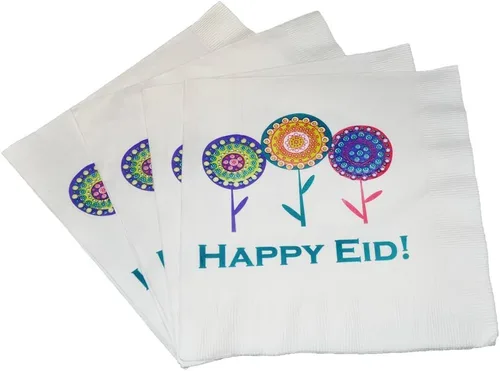 Vista 10 de Happy Eid Flower Party Cupcake Toppers (12 unidades)