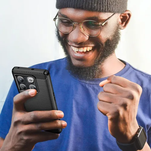 Vista 7 de Osophter Funda para Oneplus 10T, Oneplus 10T Funda para teléfono con protector de pantalla de absorción de golpes flexible de goma TPU protectora