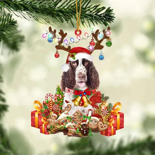 Vista 77 de Nazenti Adorno de Navidad personalizado de reno de Alaskan Malamute – Adorno de perro personalizado para amantes de las mascotas, acrílico plano
