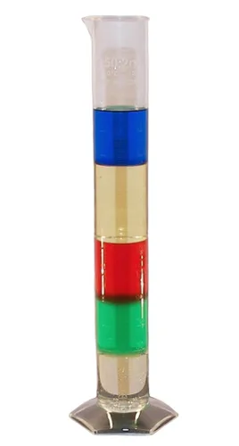 Vista 2 de Densidad científica innovadora de líquidos: el kit de demostración de columna