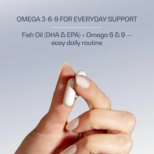 Vista 2 de Suplemento Omega 3 732 mg de colágeno marino hidrolizado Los mejores ácidos grasos esenciales Fórmula premium Apoya la salud del corazón