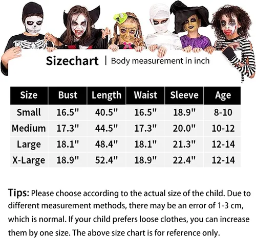 Vista 4 de Vermeyen Disfraz de grito aterrador para niños, máscara facial de fantasma, disfraz de Halloween o cosplay