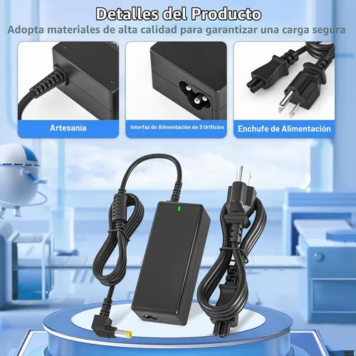Vista 4 de Cargador adaptador de corriente de 19 V compatible con cable de alimentación JBL Xtreme/Xtreme 2 Fit for Boombox 1/2/3, Compatible with Harman