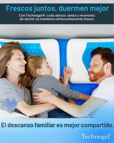Vista 9 de Technogel Almohada de espuma viscoelástica de gel refrescante, almohada de enfriamiento Comfort Revolution, perfil ventilado de 4.5 pulgadas, zona