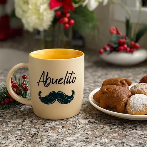 Vista 9 de Triple Gifffted Regalos para abuelos, tazas de café La Mejor Abuela y Abuelito en español, Latino Best Grandma and Grandpa, Regalo Dia Birthday and