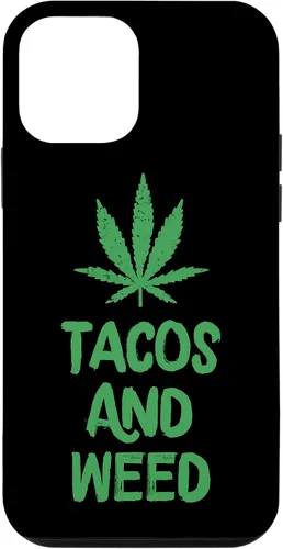 Vista 16 de Carcasa divertida para iPhone 16 Tacos y marihuana de marihuana envejecida