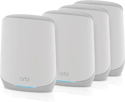 Vista 8 de NETGEAR Orbi Sistema de red de malla WiFi 6 de tres bandas para todo el hogar (RBK752P) - Router con 1 extensor de satélite, características