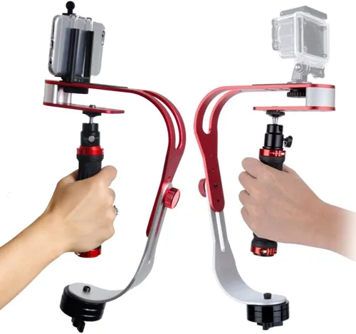 Vista 8 de AFUNTA Estabilizador de cámara réflex digital de mano profesional, compatible con GoPro, cañón, Nikon, Sony, videocámara DV, teléfono inteligente