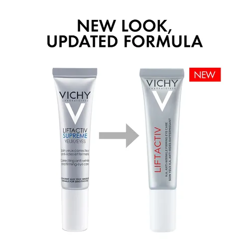 Vista 2 de Vichy LiftActiv crema para contorno de ojos antiarrugas y reafirmante. Gran calidad, 0.5 onzas fluidas