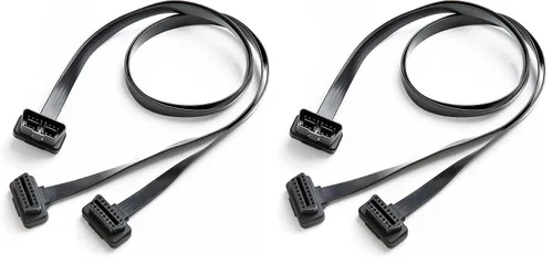 Vista 11 de bbfly-B4 OBD II OBD2 - Cable divisor, 1 adaptador de extensión macho y 2 adaptadores hembra (1 pie/30 cm) 1 macho y 2 hembra
