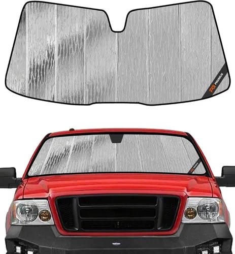 Vista 9 de Pigenius Parasol para parabrisas para Ford F-150 2021-2025 Parasol para ventana delantera - AstraGuard Plateado