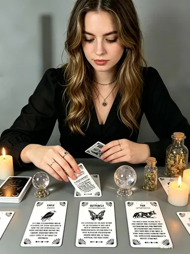 Vista 2 de Spirit Animal Oracle Cards – 54 cartas Oracle con guía espiritual para principiantes, gran regalo para amigos o familiares