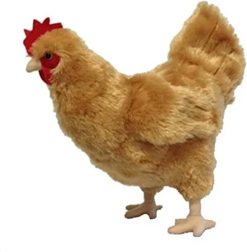 Vista 2 de Jueguete de animal adorable de peluche de 12" Buffy la gallina