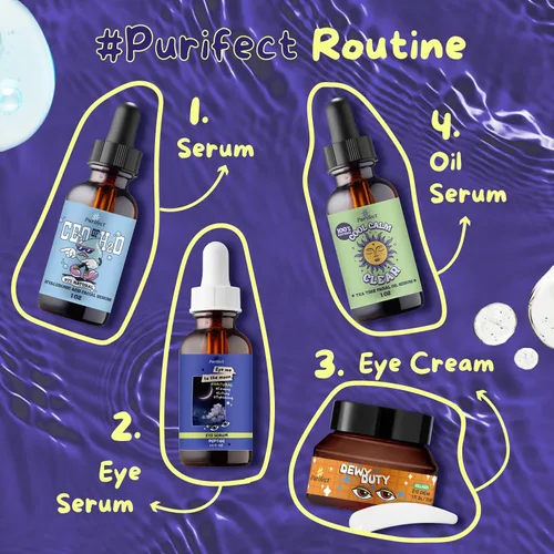 Vista 6 de Purifect Eye Me to the Moon Serum para mujeres y hombres, tratamiento de suero bajo los ojos con vitamina E, soporte antienvejecimiento, reafirmante