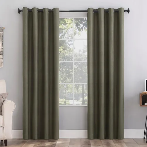 Vista 22 de Sun Zero Columbia - Paquete de 2 paneles de cortinas térmicas con ojales, par, 100 % opacas, ahorro de energía, 50 x 84 pulgadas, azul brumoso Azul