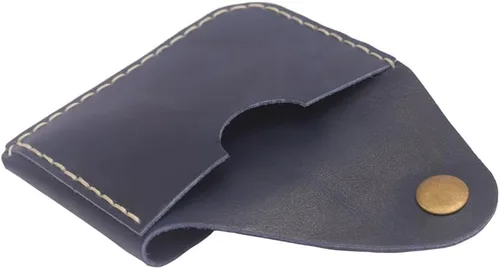 Vista 39 de Leather Card Holder Wallet, Compact Design with Slots for Cards and Cash (light brown)