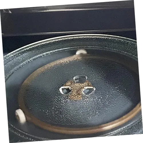Vista 6 de Garneck Soporte de rodillo para bandeja de 4 unidades, soporte para placa de microondas, placa de microondas, bandeja de microondas, rodillo
