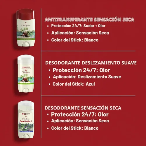 Vista 8 de Old Spice Desodorante sin aluminio para hombres, frescura duradera 24/7 y aroma de larga duración, protección contra el sudor y el olor 24/7
