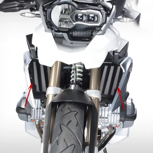 Vista 3 de Protector de radiador de motocicleta para BMW R1200GS LC Adv R1250GS Adventure R1200GS R1250GS LC Radiador Rejilla Protector Protector Radiador