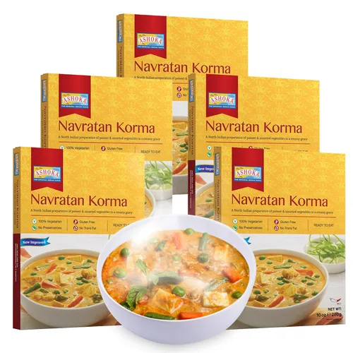 Vista 12 de Ashoka Comidas indias listas para comer desde 1930, 100% vegetariano Dal Makhani, comida india totalmente natural cocinada tradicionalmente, a base