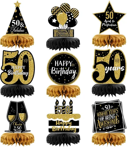 Vista 7 de 9 piezas de decoración de mesa de cumpleaños de 40 cumpleaños para mesas de cumpleaños de 40 cumpleaños para mesas de cumpleaños 40 para hombres