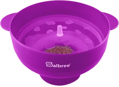 Vista 7 de Salbree Tazón plegable de silicona para hacer palomitas de maíz para Púrpura