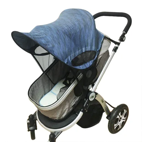 Vista 7 de Parasol universal para cochecito de bebé, protección solar para asientos de automóvil, cochecito de bebé, cochecito, cochecito, cubierta