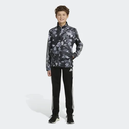 Vista 4 de adidas Chaqueta de tricot icónica con cremallera frontal para niños