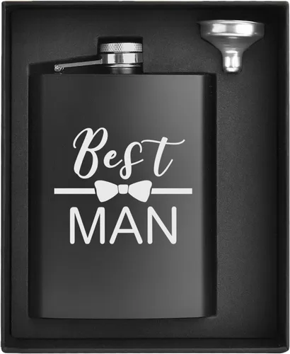 Vista 37 de ELEGANTPARK Petacas para Licor para Hombres con Iniciales Monogramadas Regalos para Hombres Cumpleaños Regalos Personalizados para Él Padrinos Papá