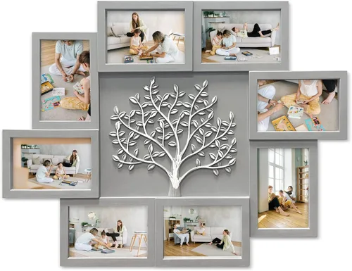 Vista 11 de HELLO LAURA - Marco de Fotos Collage Grande para Colgar en la Pared Marcos de Fotos Elegante Collage de Árbol Regalos para Familia y Amigos 4x6