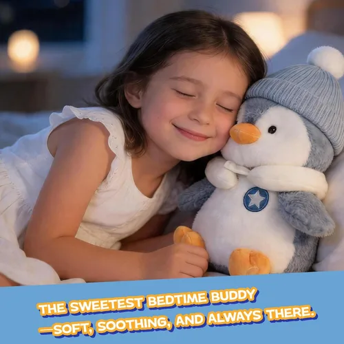 Vista 7 de Juguete de pingüino parlante interactivo de felpa para bebé y niño, regalos para niños y niñas, cantar, imitar, grabar, repetir lo que dices