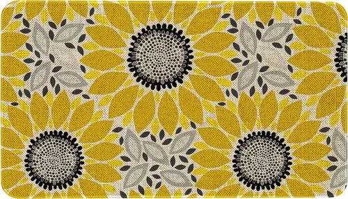 Vista 31 de Mloabuc® Tapete decorativo de flores, tapetes de cocina de arpillera de arpillera para mujer, accesorios de cocina para exteriores, 17 x 30 pulgadas