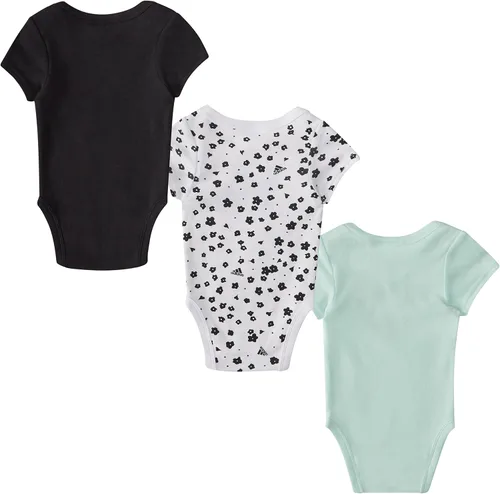 Vista 2 de adidas girls 3-pack Short Sleeve Bodyshirt Set