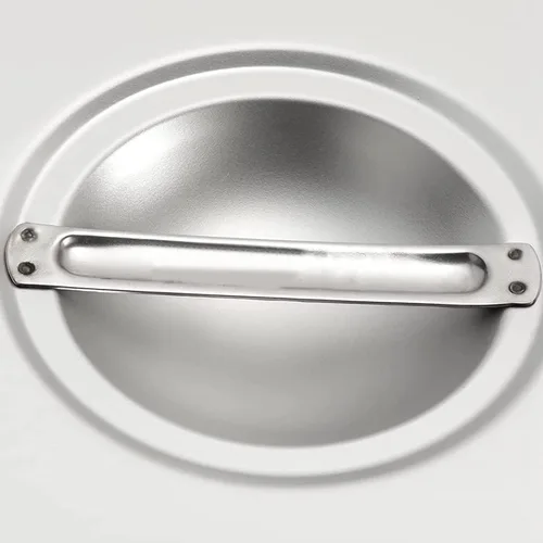 Vista 4 de Soro Essentials - Cubierta de acero inoxidable de tamaño completo para mesa de vapor sólido con asa. Se adapta a la mesa de vapor