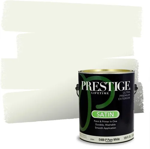 Vista 233 de PRESTIGE Pintura exterior e imprimación en uno, aloe, plano, 1 galón