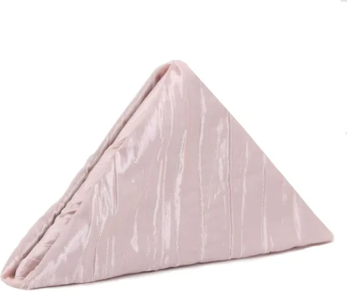 Vista 11 de Your Chair Covers - Paquete de 10 servilletas de tela de tafetán arrugadas de 20 pulgadas, color negro, de gran tamaño, dobladas y con dobladillo