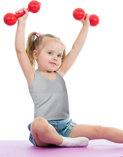 Vista 4 de SATINIOR 4 piezas de camisetas sin mangas de danza para niñas, espalda cruzada, ropa de baile para niñas