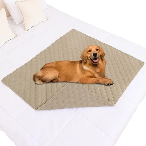 Vista 184 de Smiry Funda Impermeable para Cama de Perro Manta para Mascotas, Manta Suave y Lavable para Perros para Muebles Cama Sofá Sofá Reversible, a Cuadros