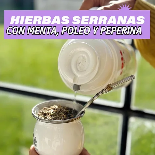 Vista 8 de CBSe Hierbas Serranas Yerba Mate - Té de hierbas – Hoja suelta, mezcla de hierbas de montaña con Pennyroyal, menta y menta, auténtico sabor