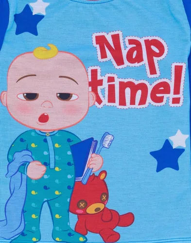Vista 6 de Cocomelon Pijamas para niños Camiseta musical de manga larga para niños con pantalones pijamas Regalo de ropa de descanso para él