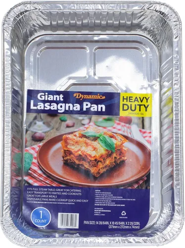 Vista 14 de Dynamic Sartén de aluminio resistente (paquete de 24) bandeja de 17.98 x 13.23 x 2.83 pulgadas, para asar, tamaño compacto, apto para horno