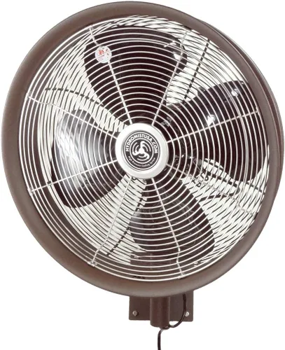 Vista 10 de HydroMist F10-14-006 - Ventilador oscilante de pared (24 pulgadas), 18", Negro