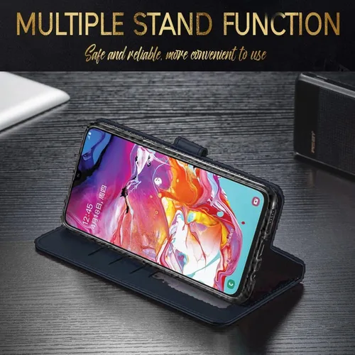 Vista 6 de STARSHOP - Funda para iPhone 8, iPhone 7, con protector de pantalla de vidrio templado incluido, cartera de piel sintética, a prueba de golpes