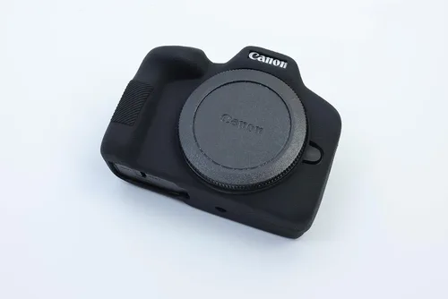 Vista 4 de Funda para Canon Eos R50, ultrafina, ligera, de goma, suave, de silicona, para Canon Eos R50 (negro)