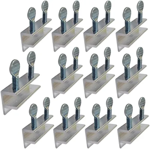 Vista 18 de QCAA Cerradura de Seguridad para Ventana Corredera Única Pequeña, Aluminio, Revestimiento Negro, Paquete de 4, Fabricado en Taiwán