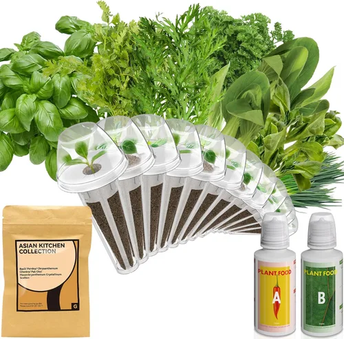 Vista 13 de inbloom Kit de vainas de semillas verdes para ensalada orgánica para AeroGarden, sistema de cultivo hidropónico Ahopegarden, alimento bajo